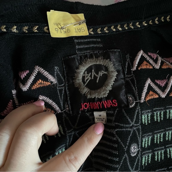 Johnny Was Biya Kane Embroidered Cardigan - Picture 13 of 13